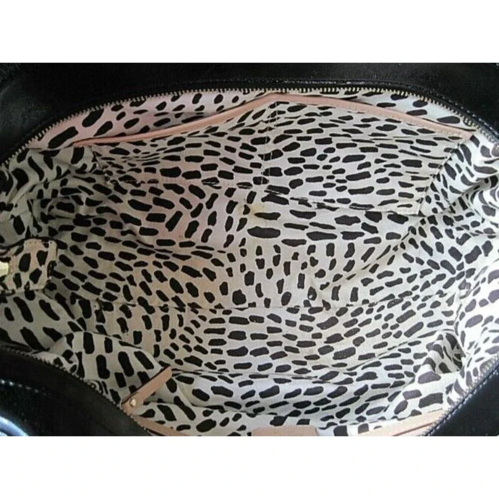 Kate Spade New York Crinkle Black Patent Leather Shoulder Bag Purse